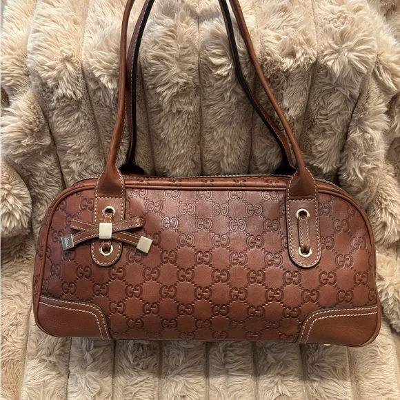 Gucci Princy Brown Shoulder Bag - Picture 1 of 11